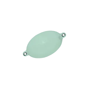 Buldo Pack of 10 Oval Floats with Eyelets Blanc