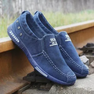 Canvas Shoes Denim Lace-Up Plimsolls Breathable Male Footwear Canvas Shoes Denim Lace-Up Plimsolls Breathable Male Footwear