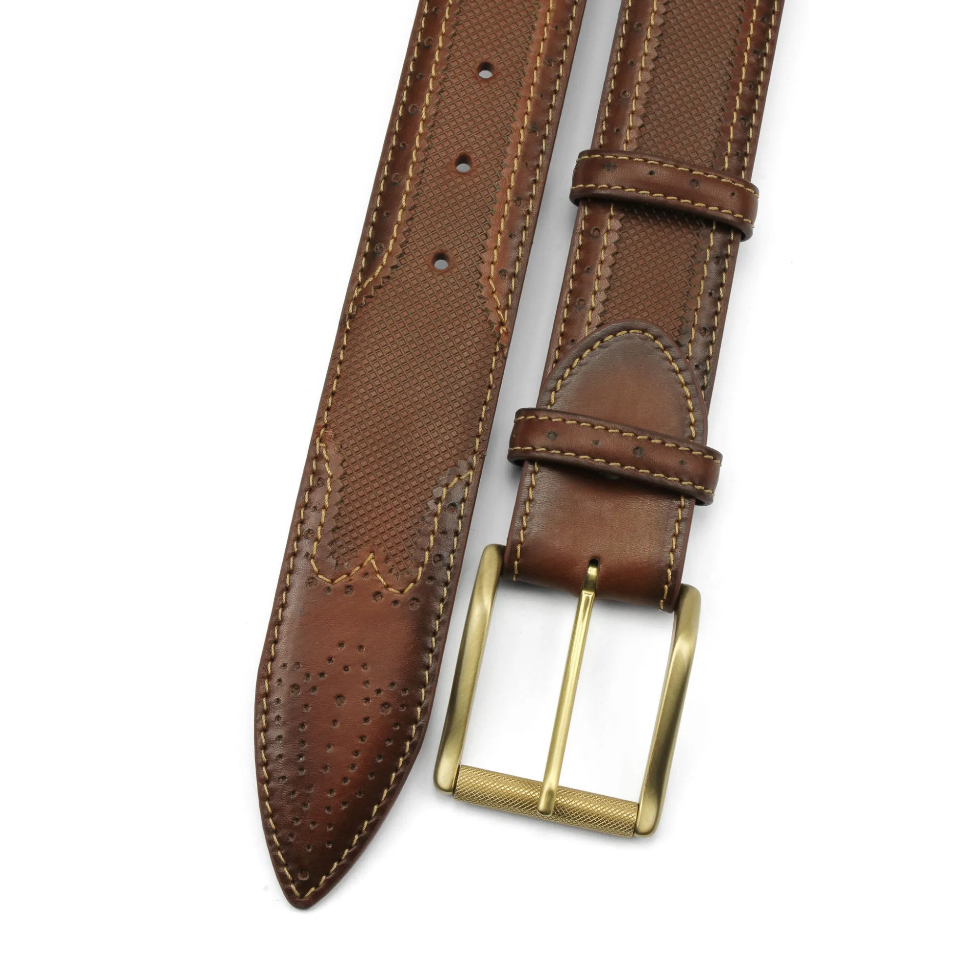 Conker Tone Hand Burnished Hockney Belt