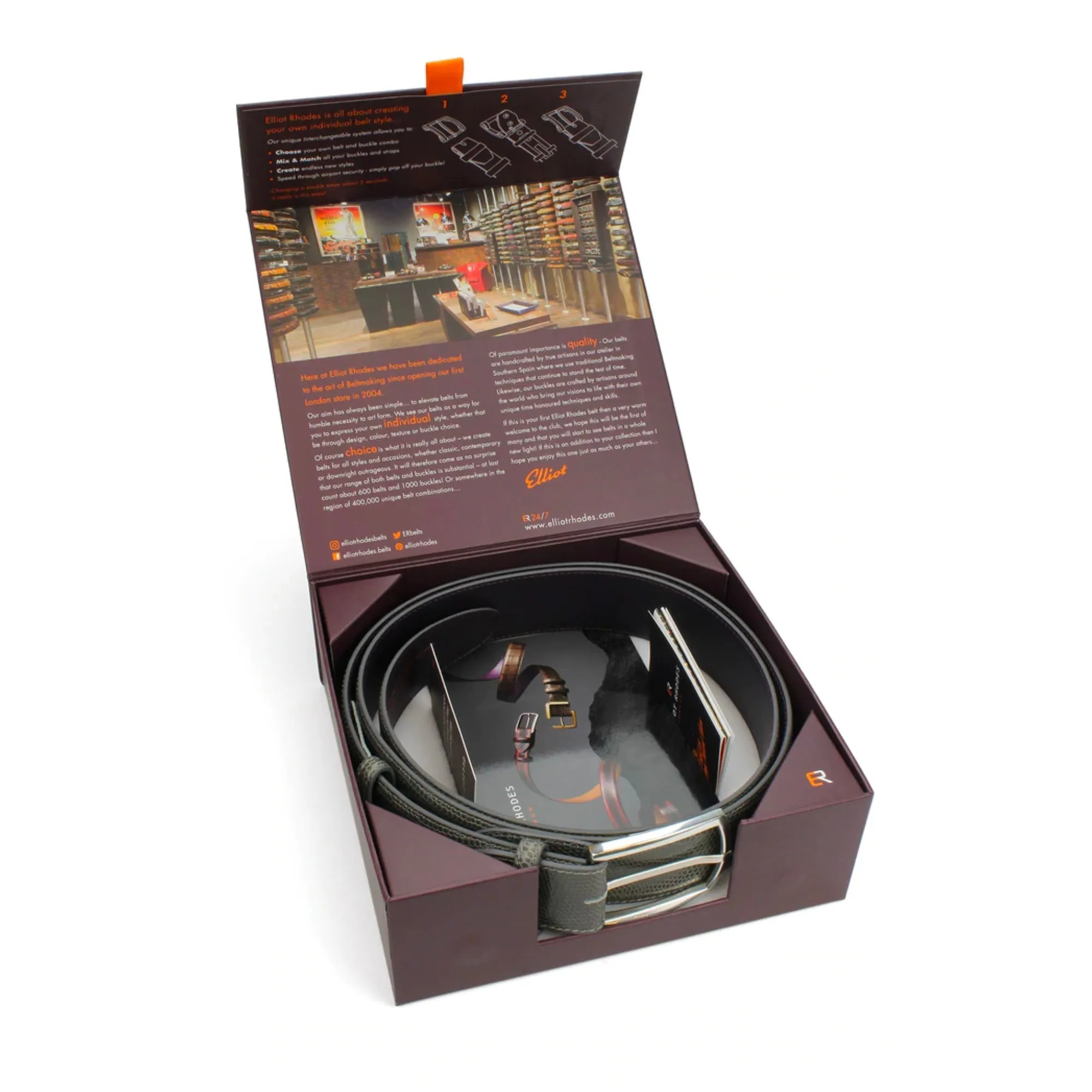 Conker Tone Hand Burnished Hockney Belt