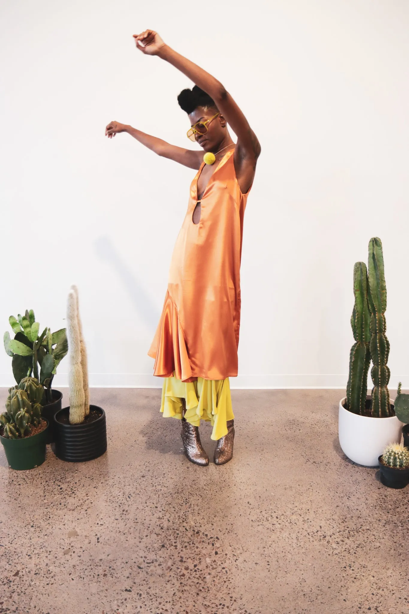 Copper Keyhole Dress