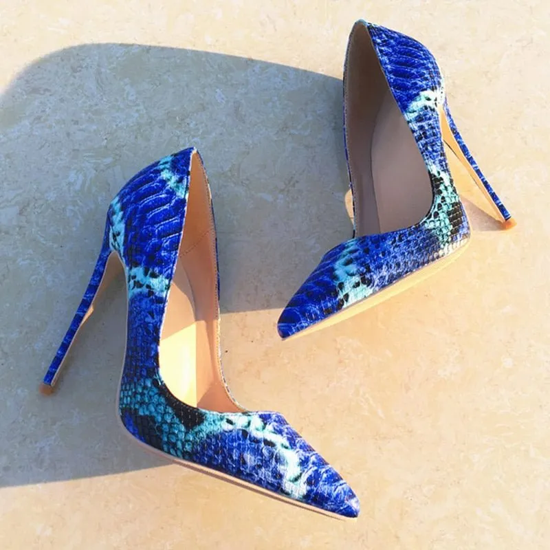 CrocGlam Designer Pointed Toe Stiletto Pumps