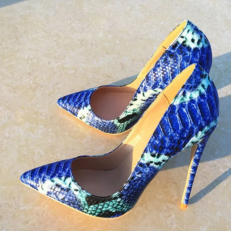 CrocGlam Designer Pointed Toe Stiletto Pumps