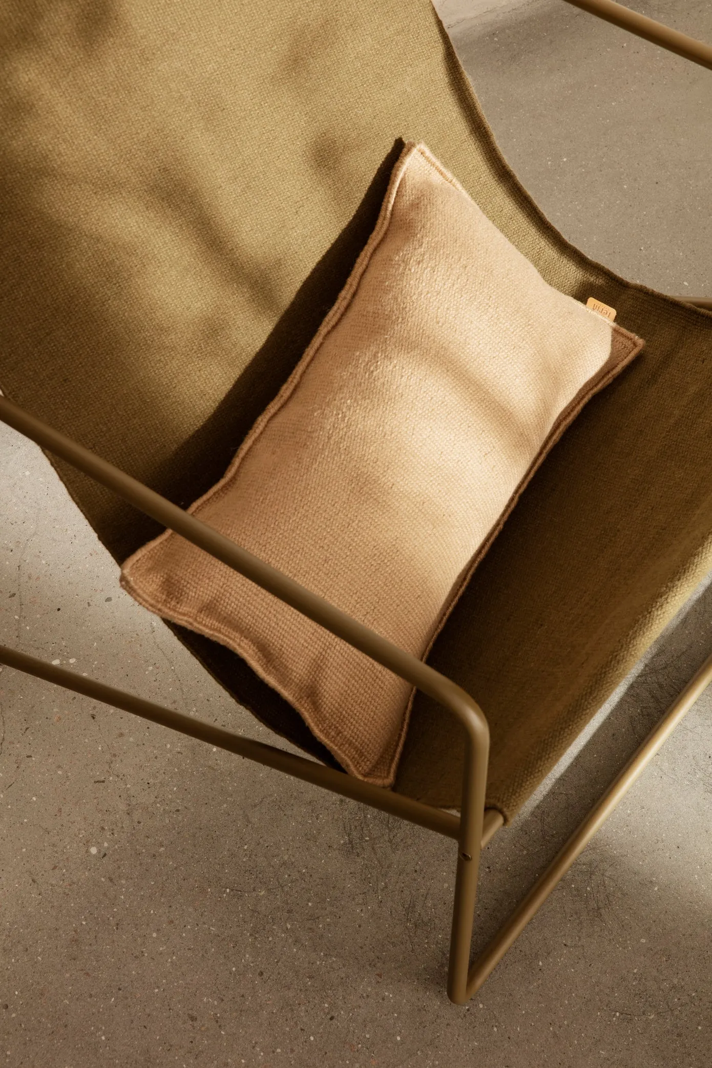 Desert Rectangle Cushion | Off-White | Recycled PET-yarn | by ferm Living