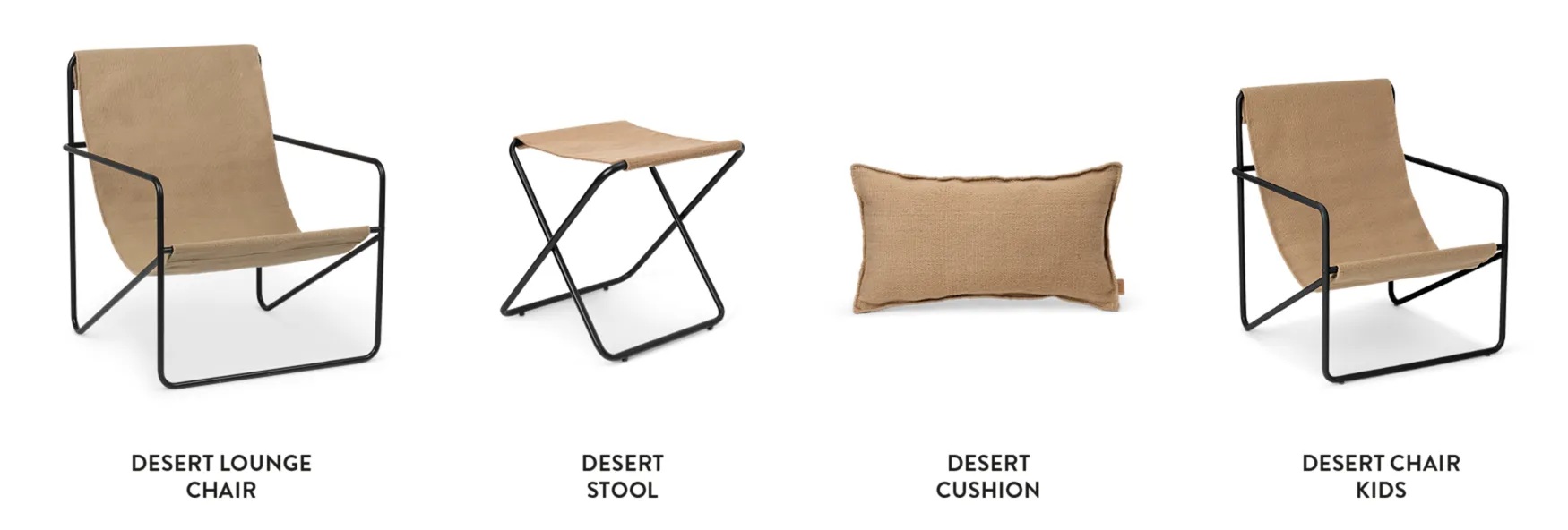 Desert Rectangle Cushion | Off-White | Recycled PET-yarn | by ferm Living