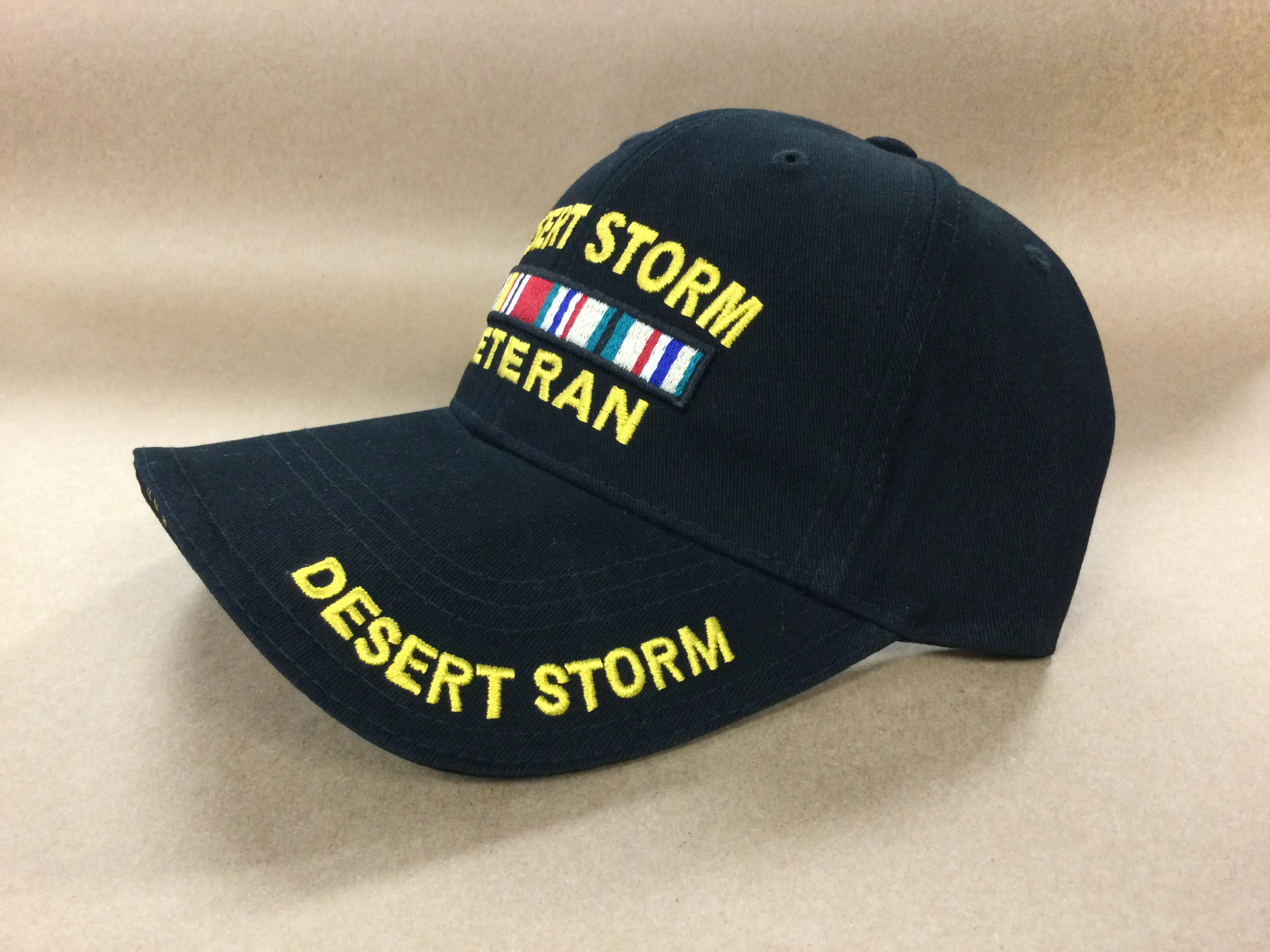 Desert Storm Veteran Hat with campaign ribbon