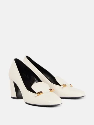 Elio leather loafer pumps