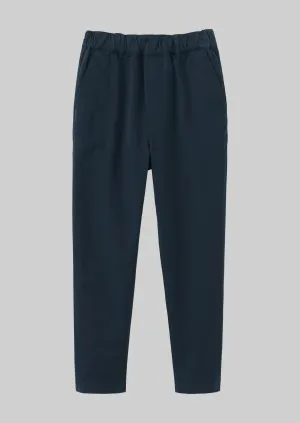 Gabi Cotton Pull On Trousers | Storm Blue
