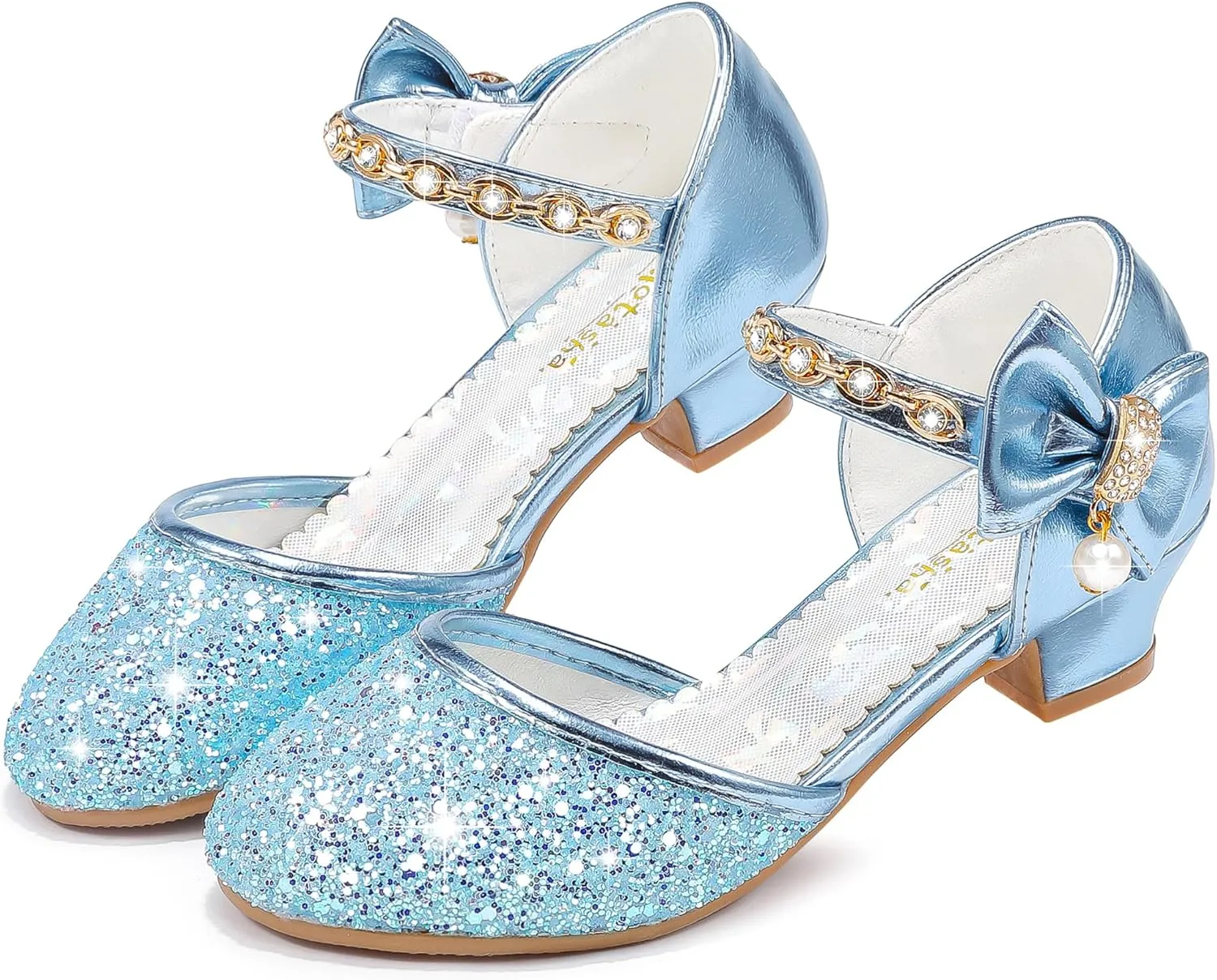 Girls Sandals Closed Toe Heels Wedding Party Girls Dress Shoes Toddler Little Big Kid
