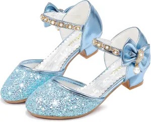 Girls Sandals Closed Toe Heels Wedding Party Girls Dress Shoes Toddler Little Big Kid