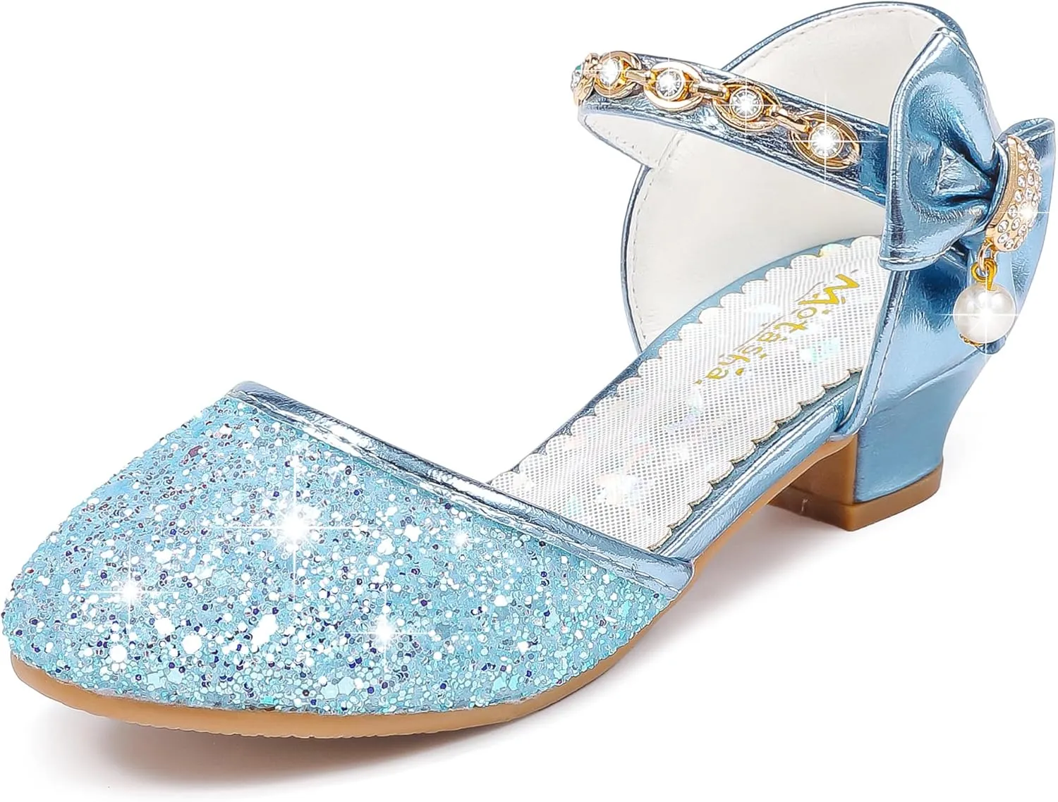 Girls Sandals Closed Toe Heels Wedding Party Girls Dress Shoes Toddler Little Big Kid