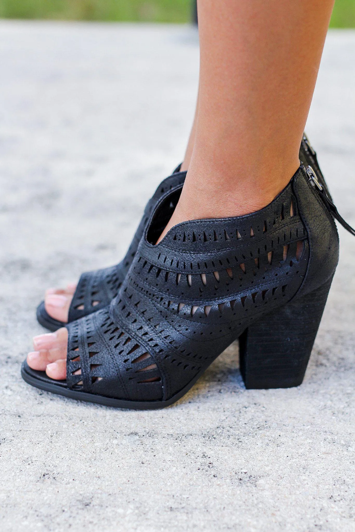 Groove Thang Black Booties