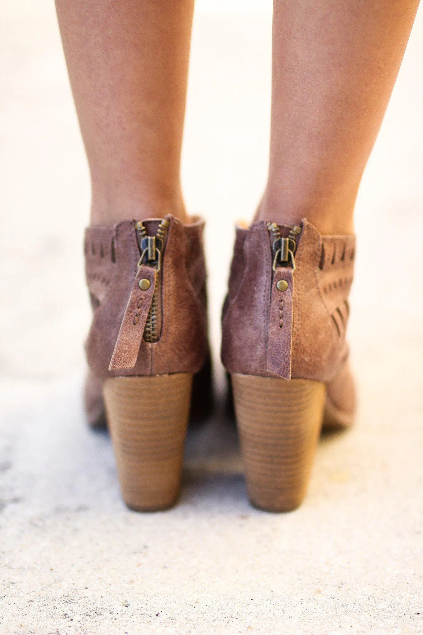 Groove Thang Tan Booties