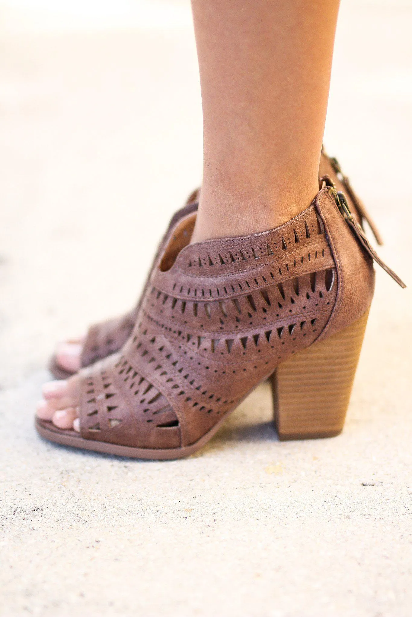 Groove Thang Tan Booties