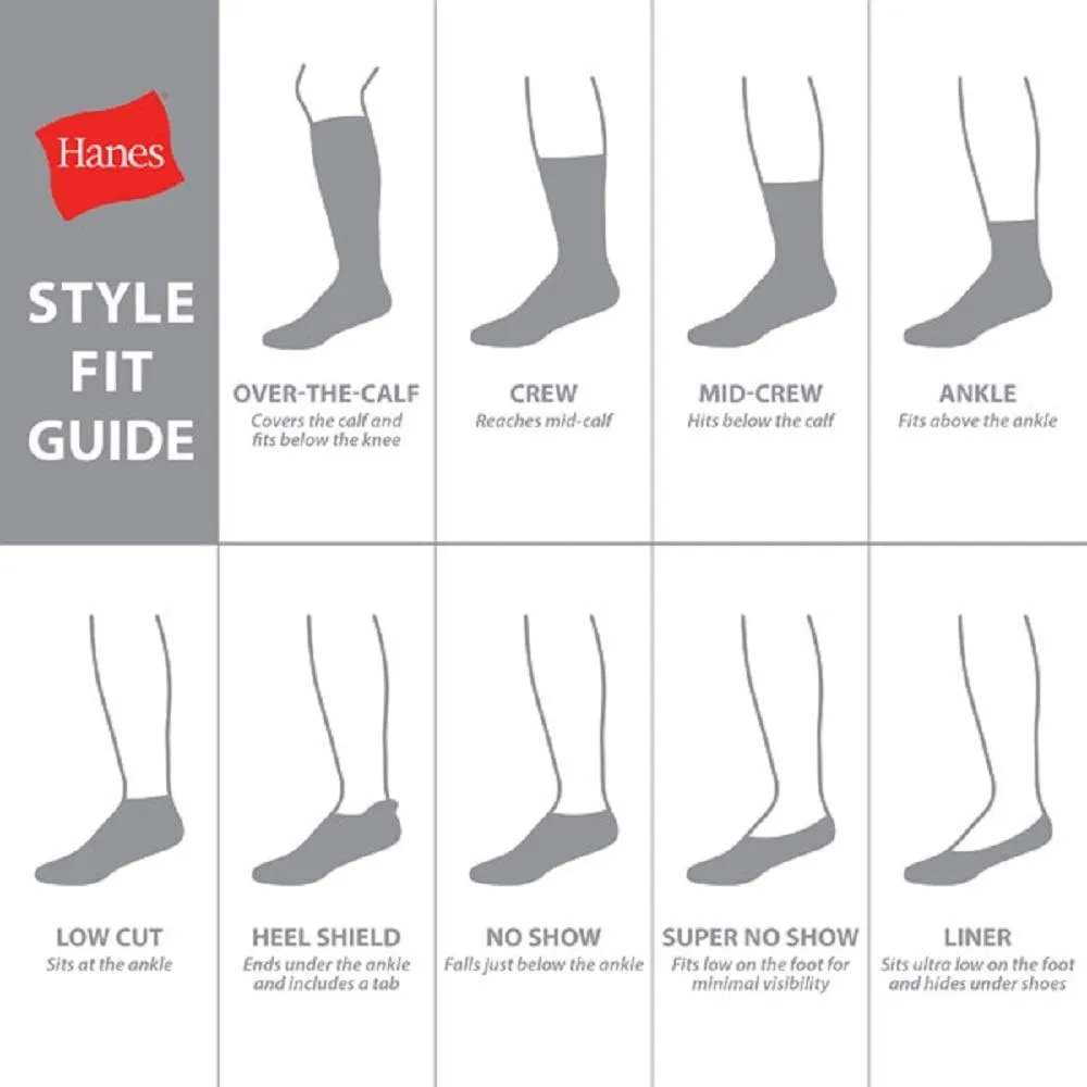 Hanes Men's Double Tough Ankle Socks