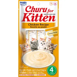 Inaba Kitten Churu Puree Treat 4pk