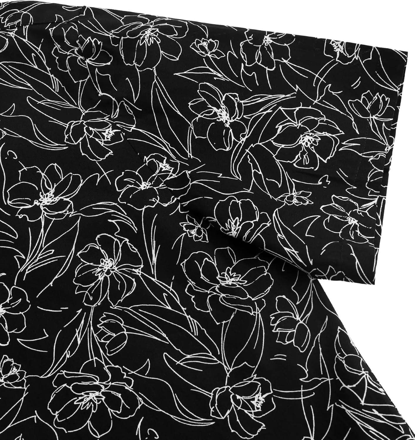 JOGAL Men's Flower Casual Short Sleeve Aloha Hawaiian Shirt