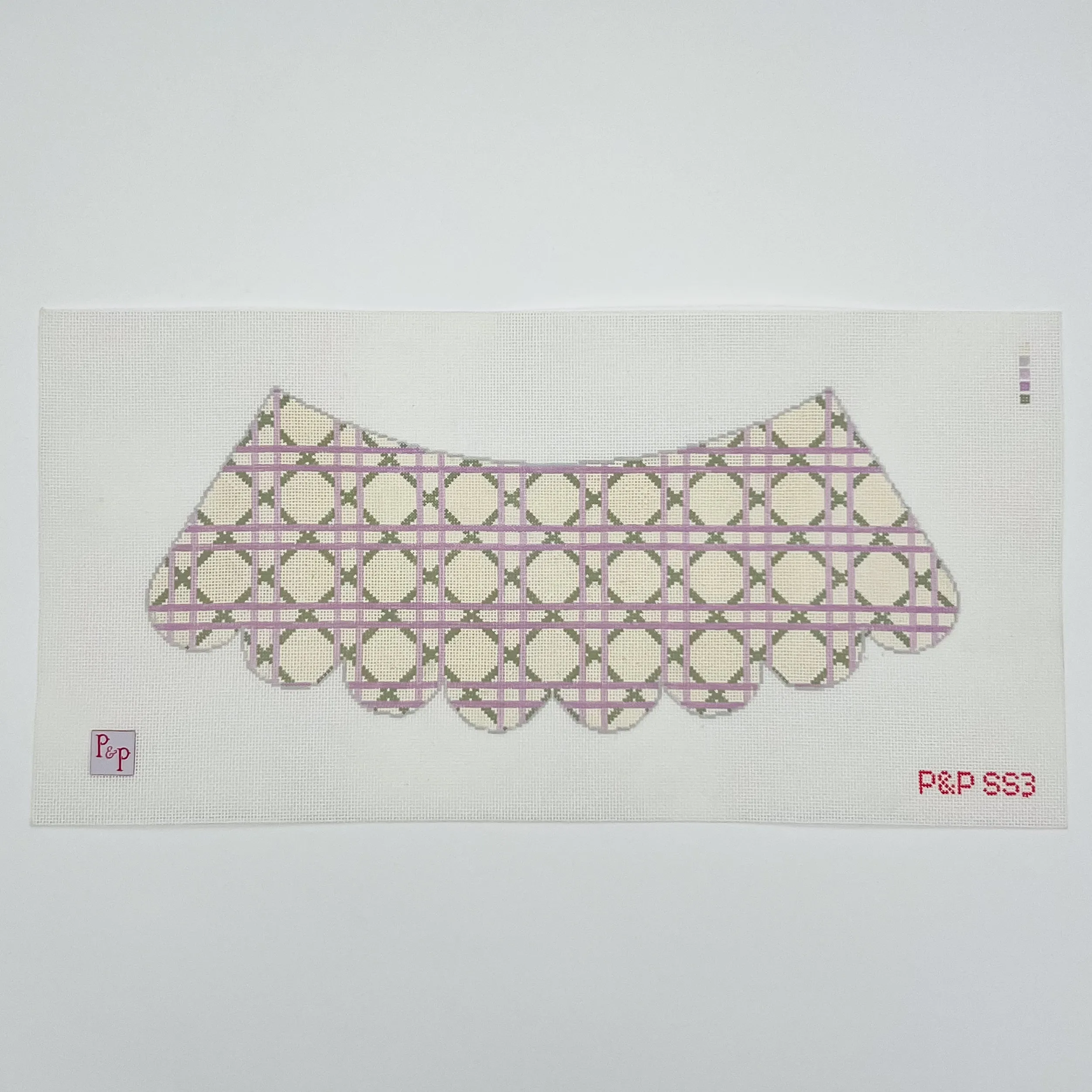 Lavender Cane Lamp Shade Canvas