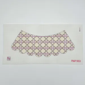 Lavender Cane Lamp Shade Canvas
