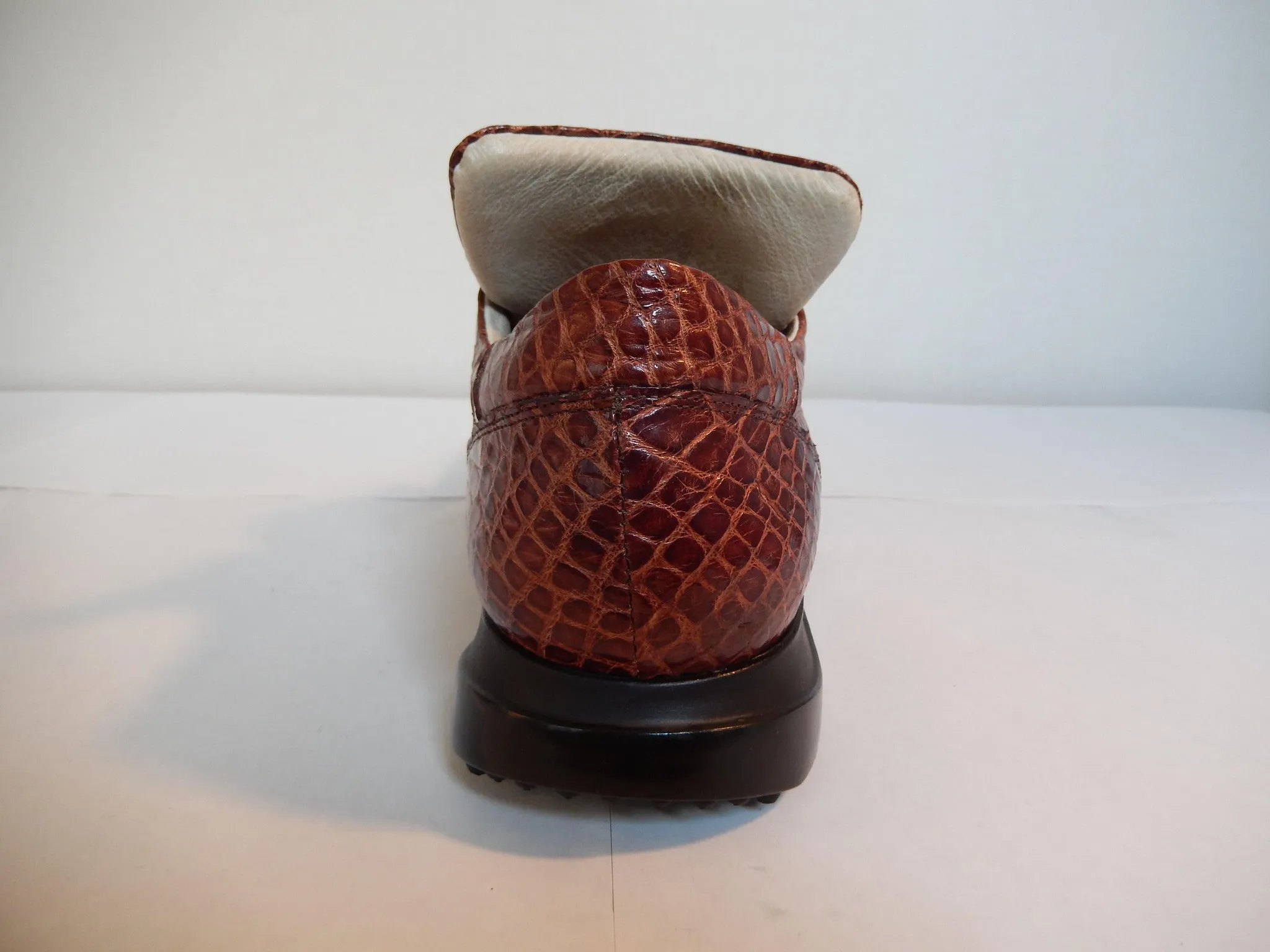 Mauri All-Over Cognac Alligator Sneakers 8731/2