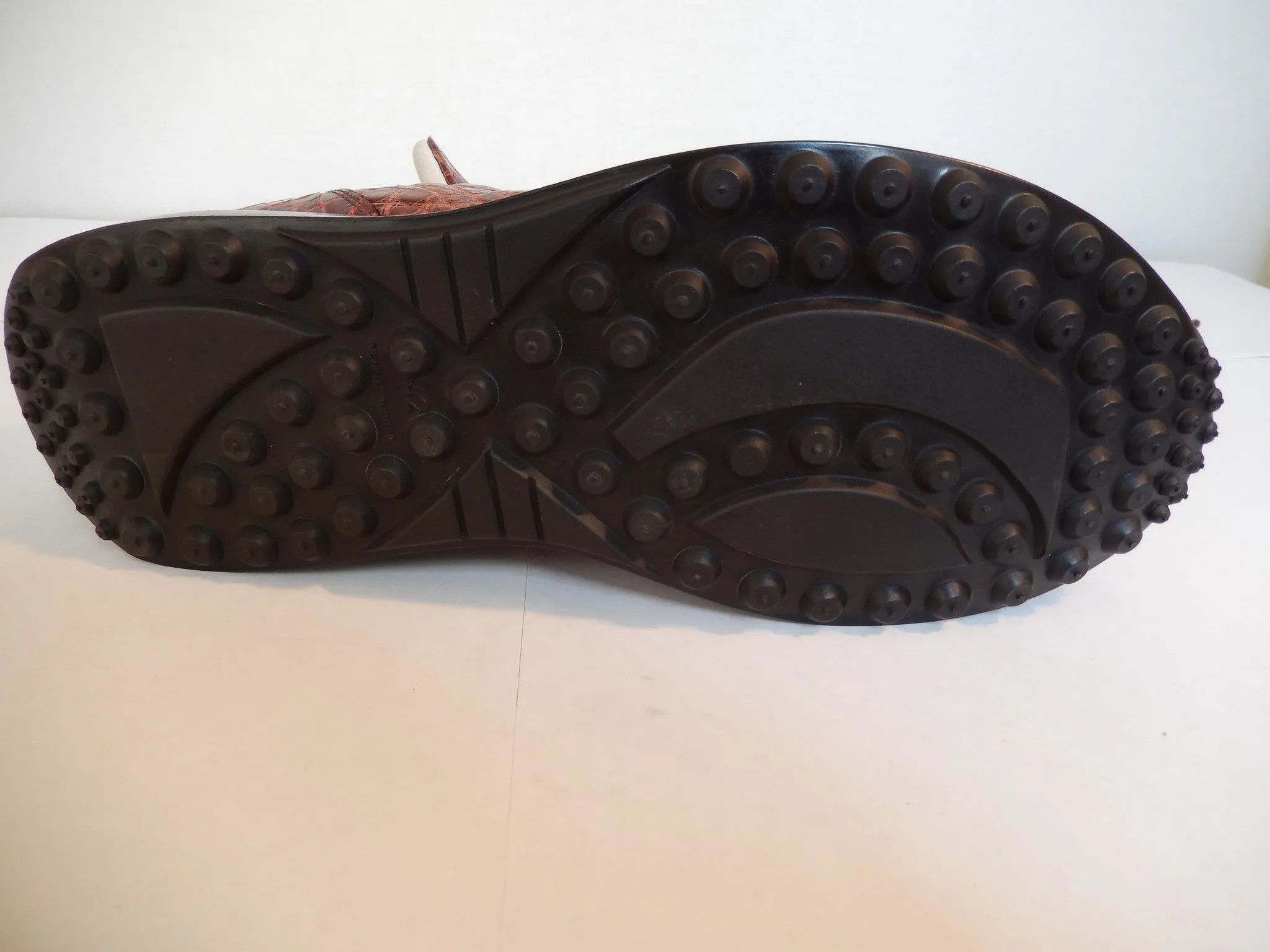 Mauri All-Over Cognac Alligator Sneakers 8731/2