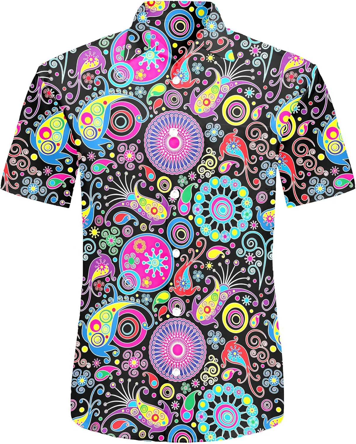 Neon Shirts for Men Button Up Shirts,Mens Neon Shirt Hawaiian Shirt for Men,Mens Beach Shirts Neon Clothes