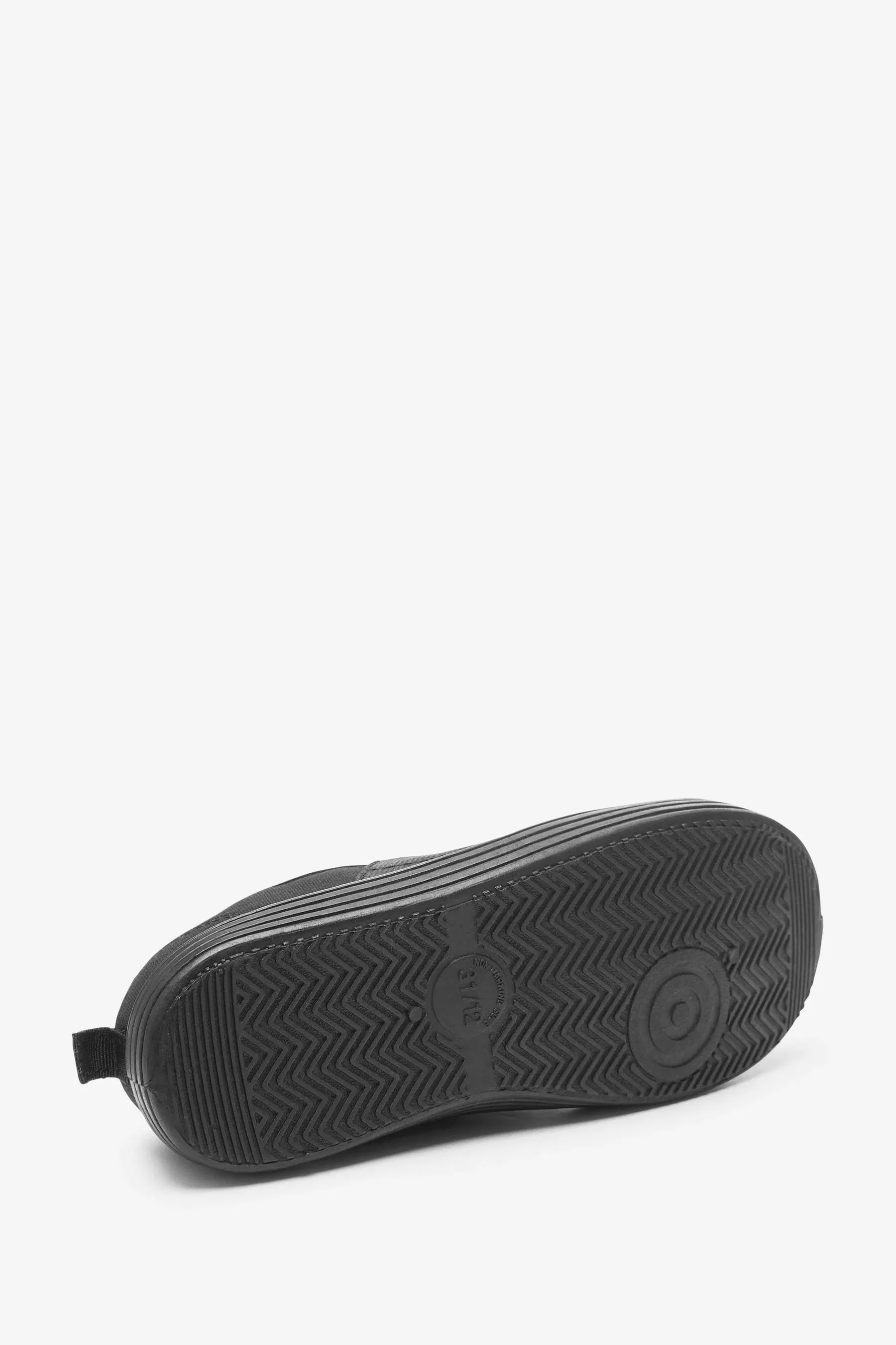 Next Black Younger Boys Slip-On Plimsolls