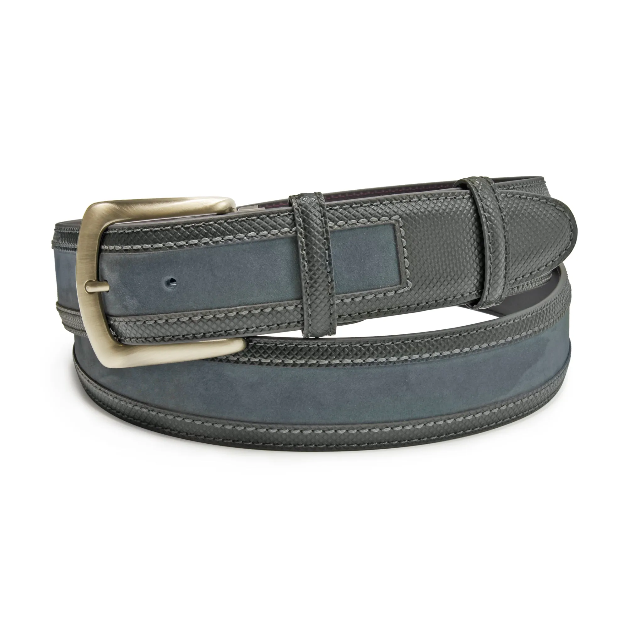 Nubuck/Dadino Mix Grey Coltrane Belt