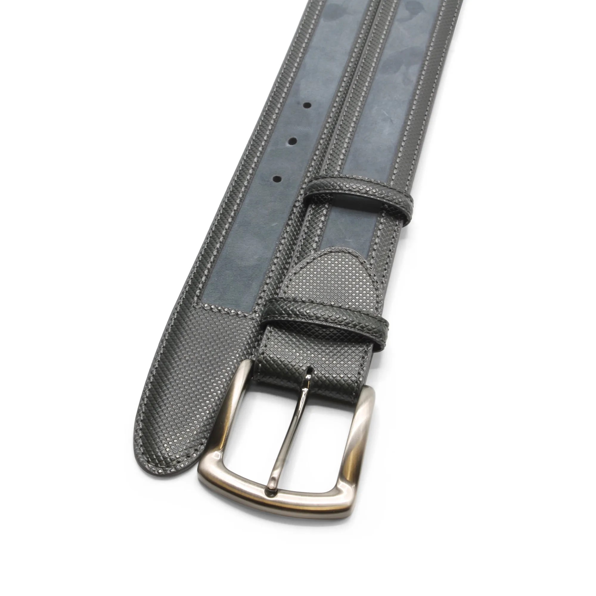 Nubuck/Dadino Mix Grey Coltrane Belt