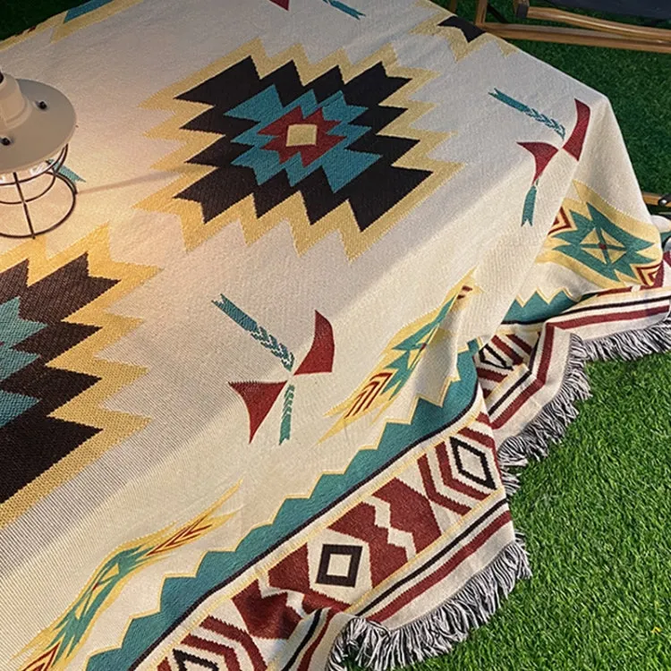 Outdoor Retro Camping Blanket Tent Camping Mat, Size: 90x180cm