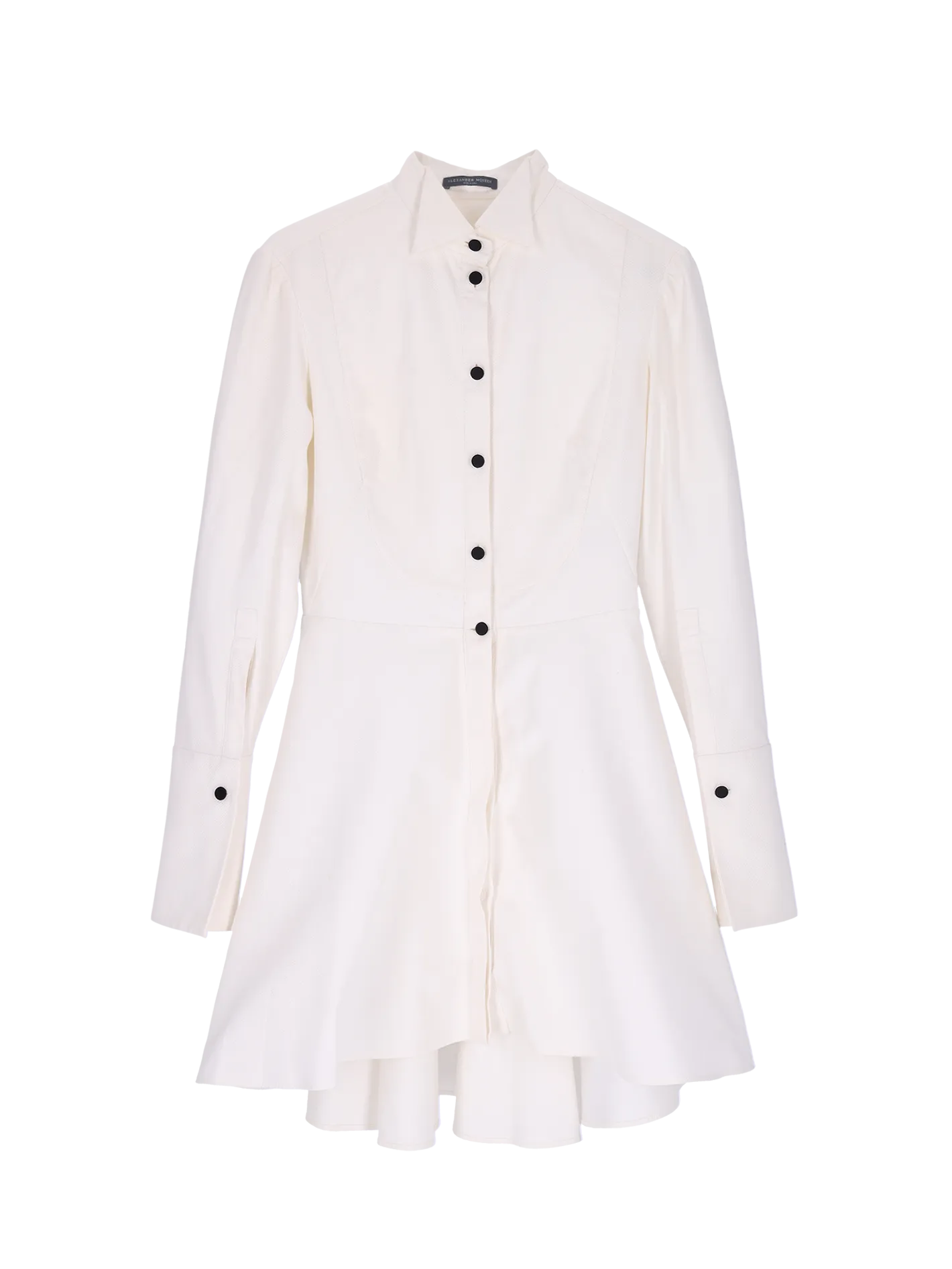 pleat-detail tuxedo dress