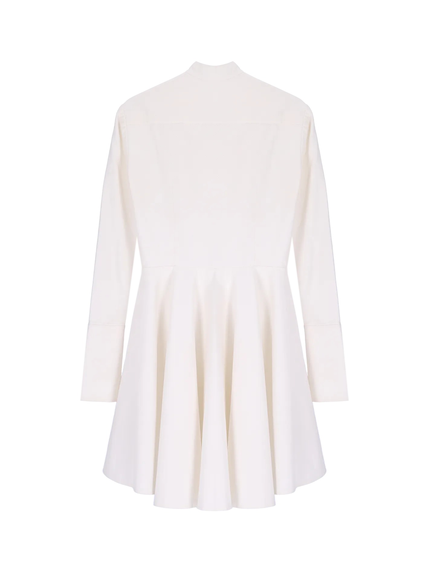 pleat-detail tuxedo dress