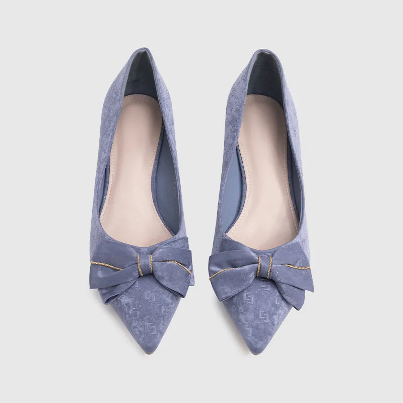 Pointy Toe Pumps Blue