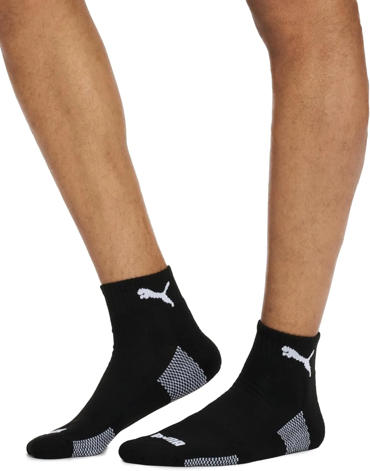 PUMA Men's 6 Pack Quarter Crew Socks