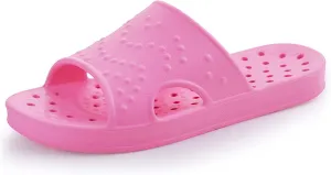 shevalues Shower Shoes for Women with Arch Support Quick Drying Pool Slides Lightweight Beach Sandals with Drain Holes