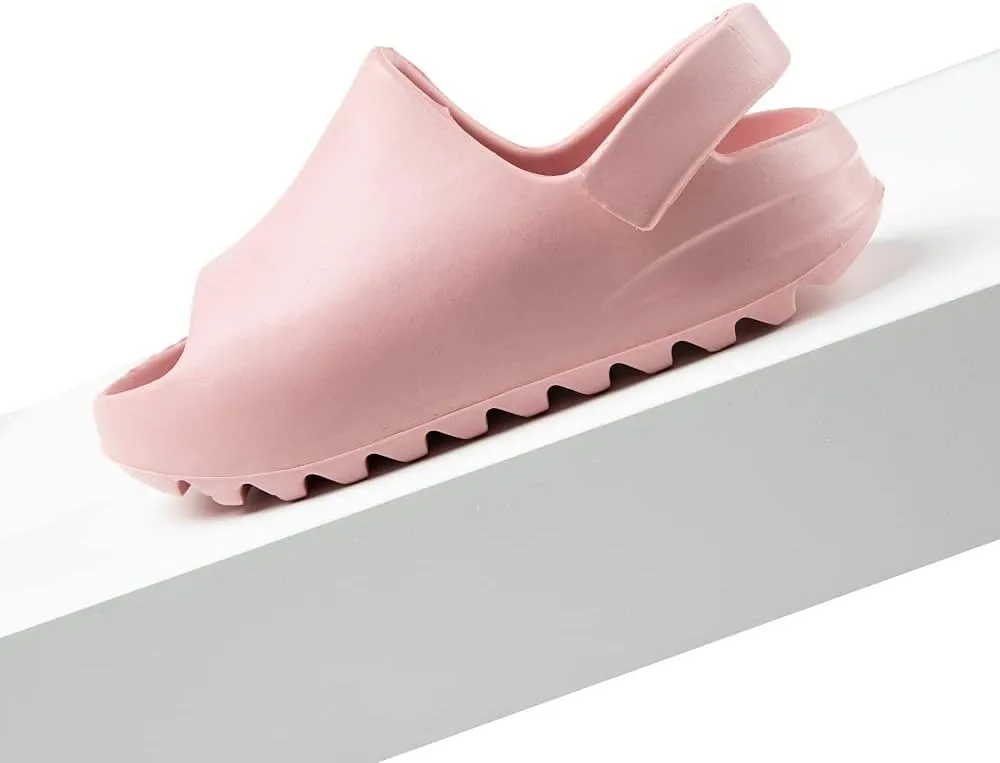 Toddler Little Kids Slides Sandals, Kid Summer Slip On Slides Sandals,Slippers with Strap Anti-slip Water Shoes??Indoor Outdoor Lightweight Slippers Sandals for Boys and Girls