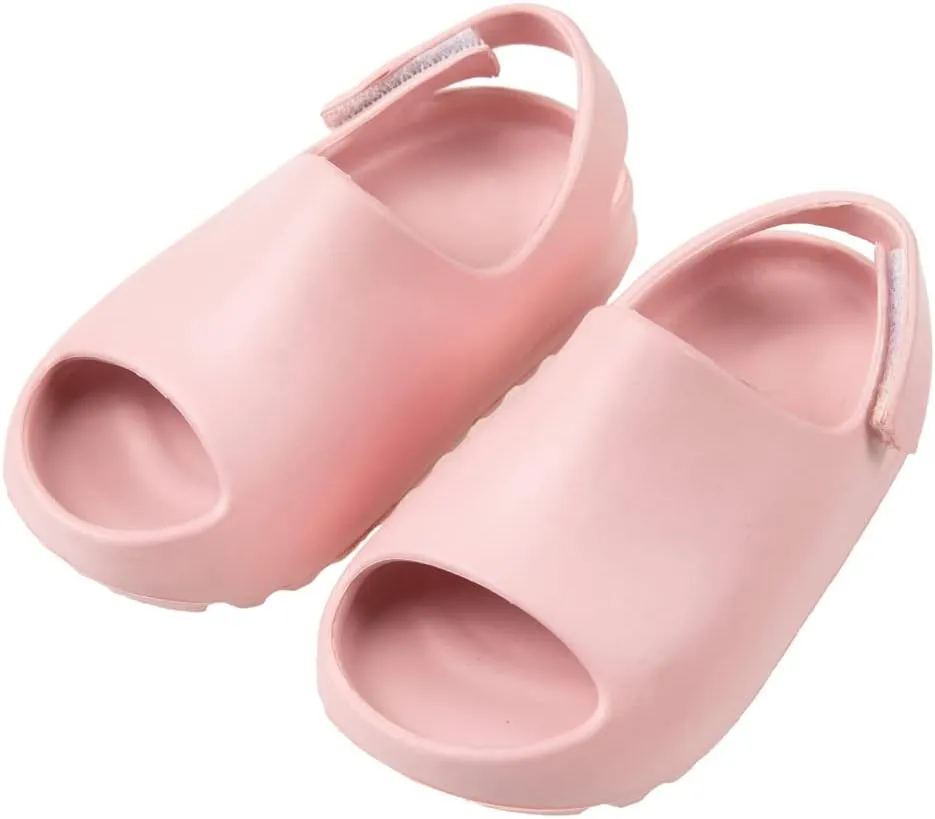 Toddler Little Kids Slides Sandals, Kid Summer Slip On Slides Sandals,Slippers with Strap Anti-slip Water Shoes??Indoor Outdoor Lightweight Slippers Sandals for Boys and Girls