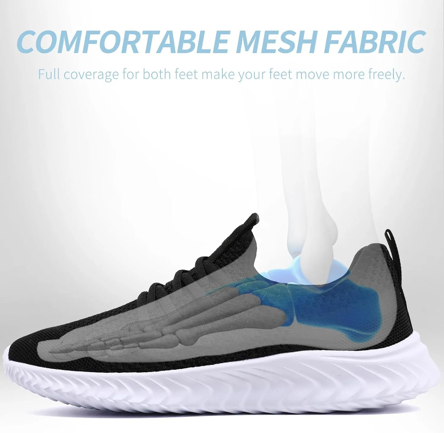 Women's Tennis Running Shoes Lightweight Slip On Walking Shoes Breathable Athletic Sport Gym Workout Jogging Fitness Sneaker