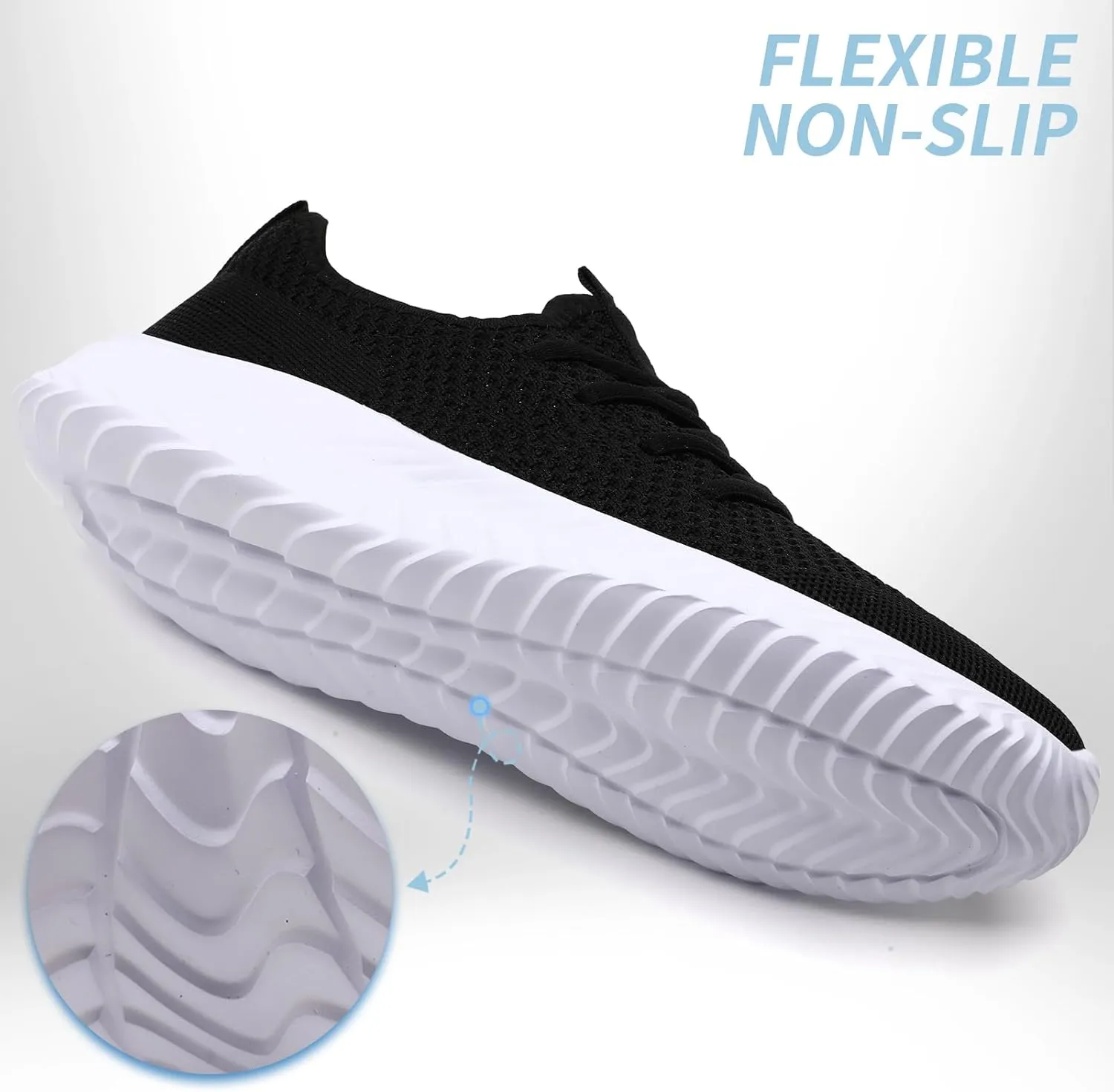 Women's Tennis Running Shoes Lightweight Slip On Walking Shoes Breathable Athletic Sport Gym Workout Jogging Fitness Sneaker