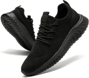 Women's Tennis Running Shoes Lightweight Slip On Walking Shoes Breathable Athletic Sport Gym Workout Jogging Fitness Sneaker