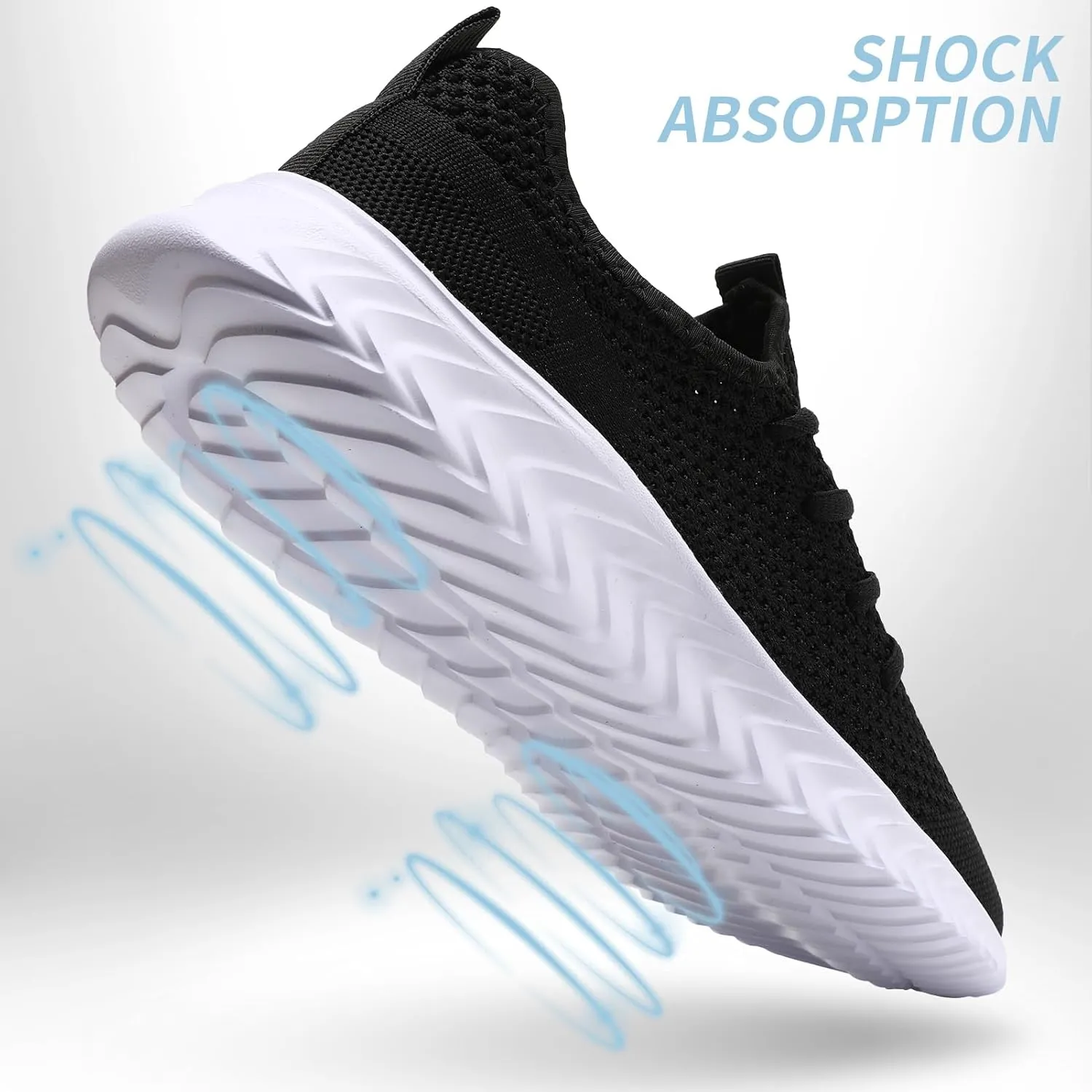 Women's Tennis Running Shoes Lightweight Slip On Walking Shoes Breathable Athletic Sport Gym Workout Jogging Fitness Sneaker