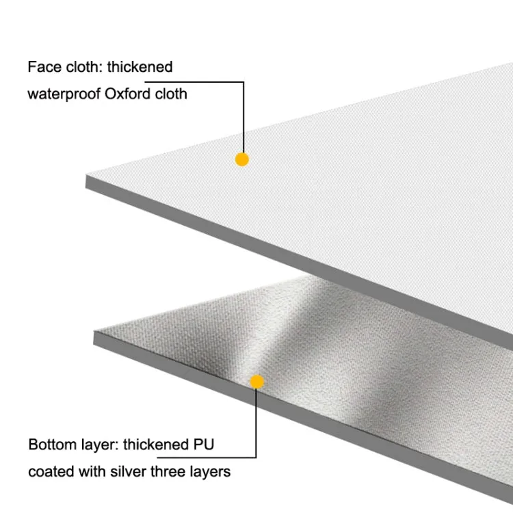 Y017 Outdoor Thickened Moisture-proof Waterproof Portable Camping Mat(2x2m)