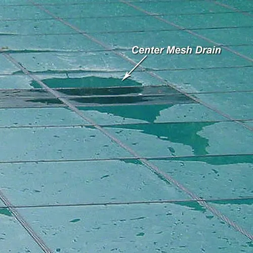 Yard Guard Aquamaster Safety Cover  - 16' X 36' With Center Step - Blue