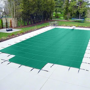 Yard Guard Deck-Lock Mesh Safety Cover - 18' X 40' - Green