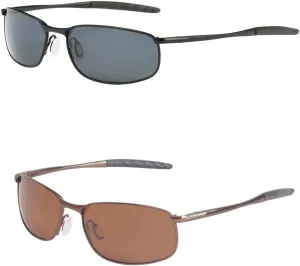ZHILE Polarized Sunglasses for Men, 8-base Curve Wrap Metal Frame for Fishing Sporting Driving with Sunglasses Case