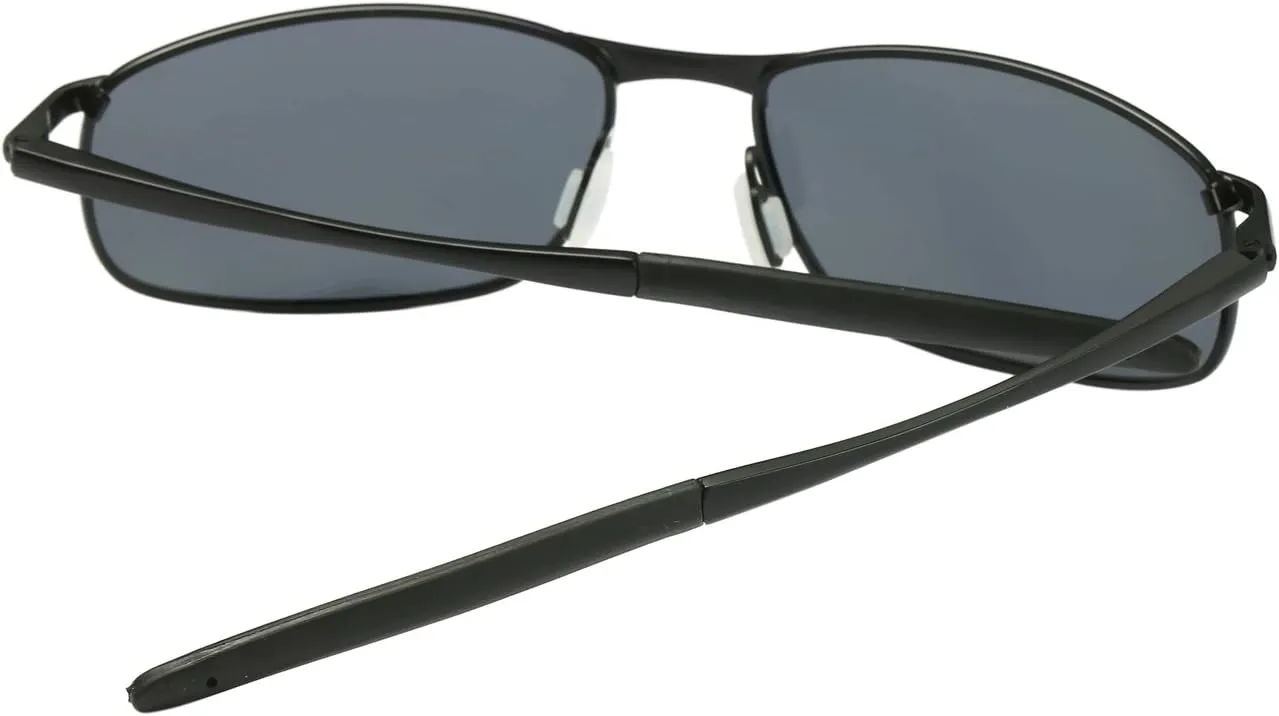 ZHILE Polarized Sunglasses for Men, 8-base Curve Wrap Metal Frame for Fishing Sporting Driving with Sunglasses Case