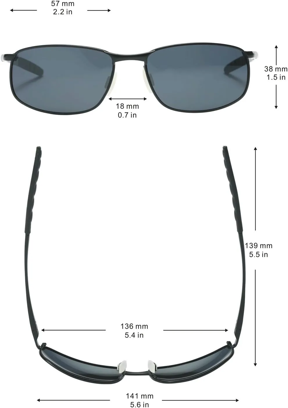 ZHILE Polarized Sunglasses for Men, 8-base Curve Wrap Metal Frame for Fishing Sporting Driving with Sunglasses Case